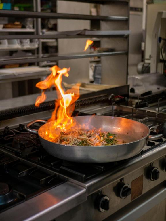 Photo of the restaurant kitchen